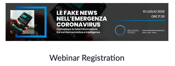 Le fake news nell’emergenza coronavirus